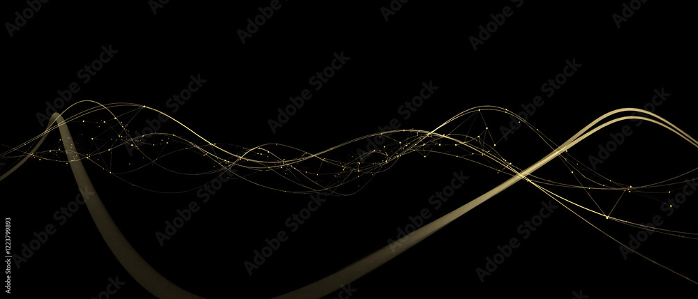 Aufkleber seamless obsidian abstract communication with connecting dots and lines background.