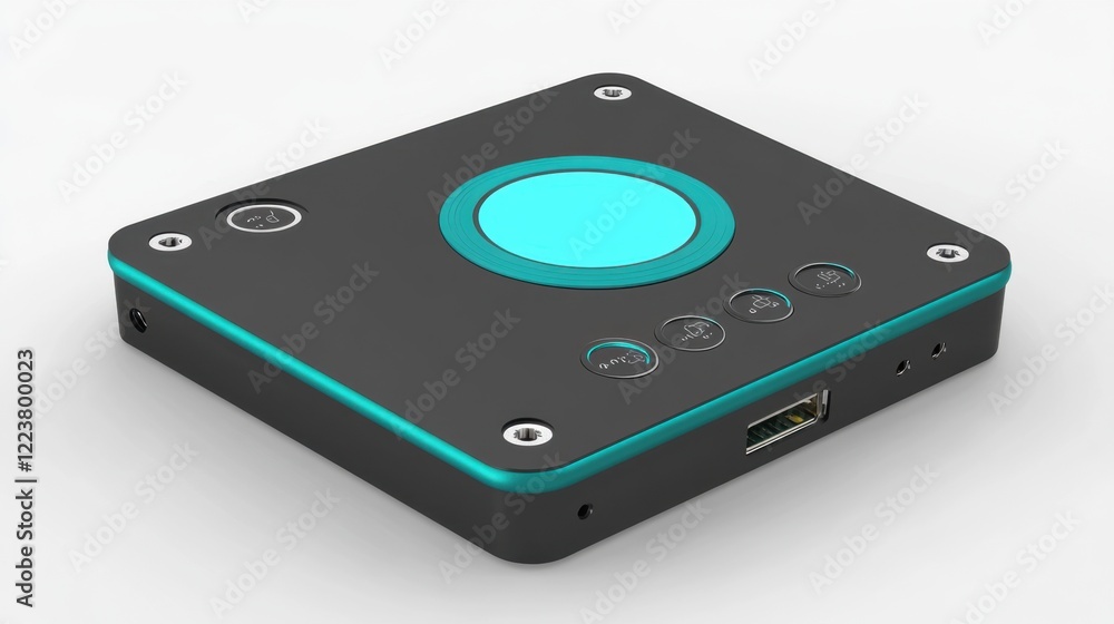 Poster a servo motor controller with a sleek digital display and tactile buttons.