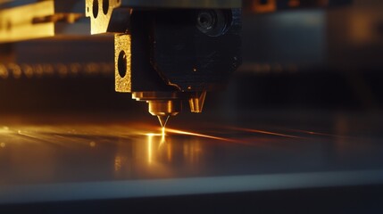 A servo motor driving a precise X-Y axis in an industrial D printer.
