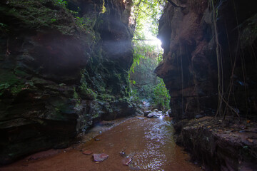 View of Cânion Sussuapara (Canyon Sussuapara) at Jalapão State Park - Tocantins, Brazil	
