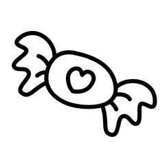 Valentine outline element icon cute 