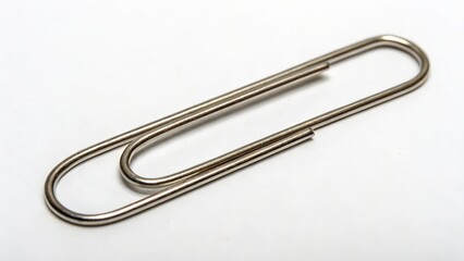 Metal Paperclip Closeup