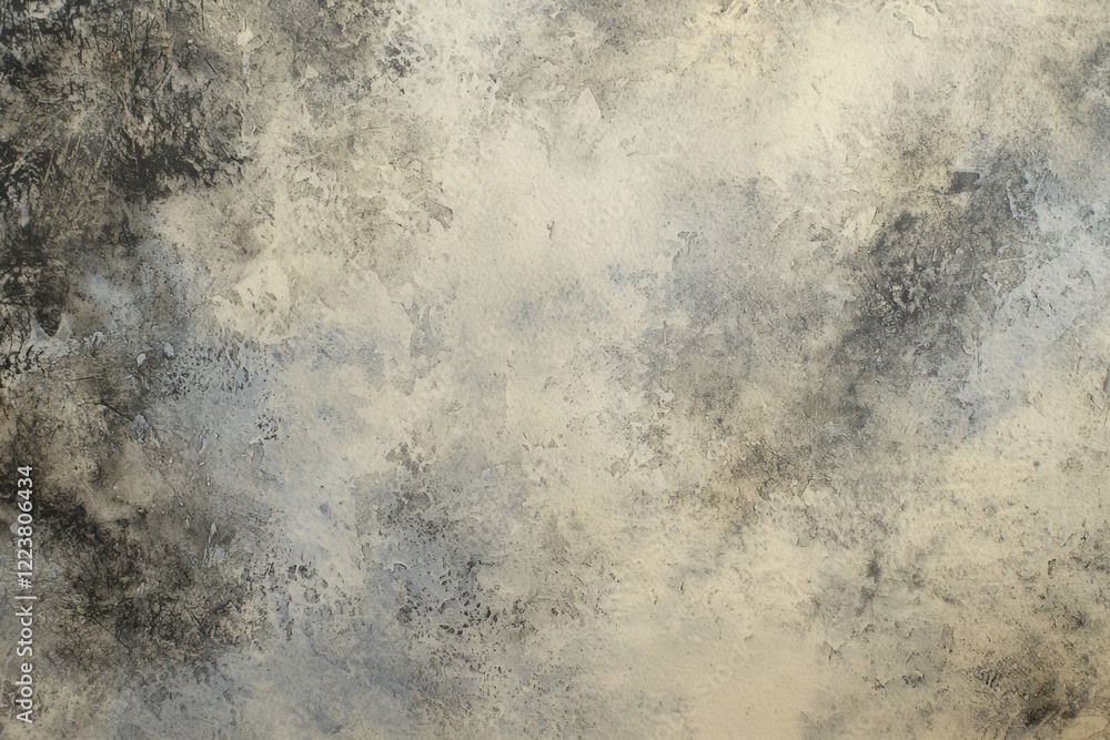 Poster decorative stucco with brushed texture creating a grunge style abstract background with dark and lig