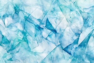 Obraz premium Light turquoise and blue watercolor stains creating an abstract background with a beautiful and artistic look, perfect for adding a touch of elegance to any project