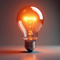 High-tech light bulb embedded in a metallic cylinder with pulsing LED lights, high-tech, innovative, light bulb