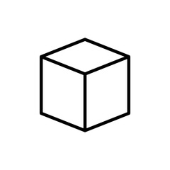 Box icon logo design. box sign and symbol, parcel, package