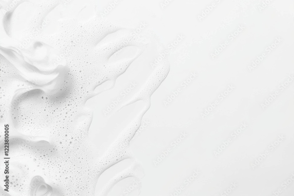 Aufkleber soft and airy white foam creates interesting abstract shapes against a clean white background, offer
