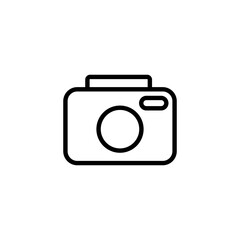 Camera icon logo design. photo camera sign and symbol. photography icon.