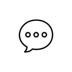 Obraz premium Chat icon logo design. speech bubble sign and symbol. comment icon. message