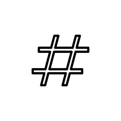 Hashtag icon logo design. hashtag sign and symbol