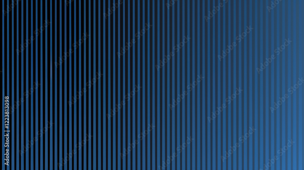 Poster gradient background featuring vertical blue stripes, creating modern and sleek design. ideal for var