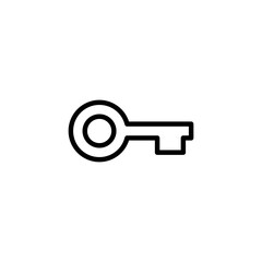 Key icon logo design. Key sign and symbol.