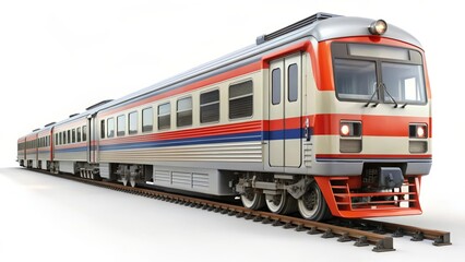 Fototapeta premium Commuter Train on Tracks