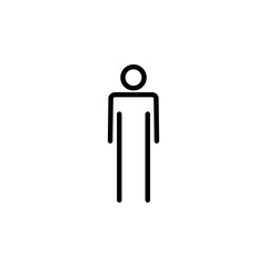 Man icon logo design. male sign and symbol. human symbol