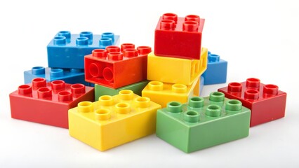 Obraz premium Colorful Plastic Building Blocks