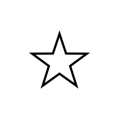 Star icon logo design. rating sign and symbol. favourite star icon