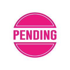 Pending Stamp Graphic design vector element simple and modern