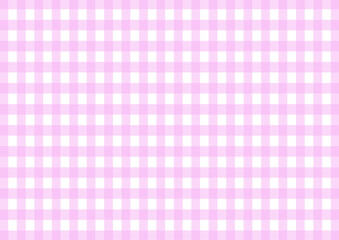 ピンク色のチェック柄背景素材