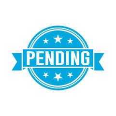 Pending Stamp Graphic design vector element simple and modern