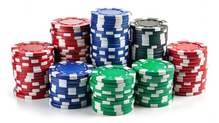 Stacks of Casino Chips