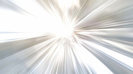 Bright light burst with dynamic rays creating sense of motion and energy. This abstract image evokes feelings of speed and excitement, perfect for various creative projects