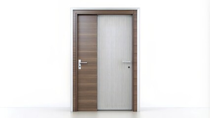 Modern Sliding Interior Door with Glass Panel