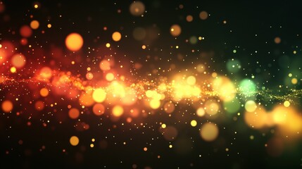 Fototapeta premium Colorful bokeh lights creating a magical, dreamy atmosphere