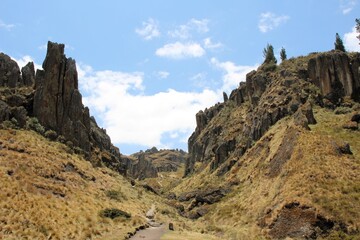 Cumbemayo Archaeological Complex and Nature Reserve, pre-columbian ruims in Cajamarca, Peru.