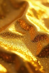 Gold foil illuminated by soft natural light, illumination, gold foil