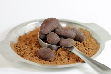 chocolate and cocoa beans