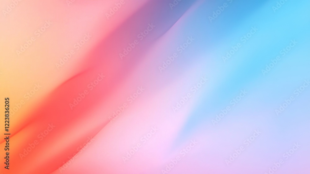 Poster abstract colorful gradient background with smooth transitions between pink orange blue tones ideal f