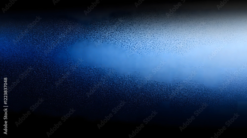 Fototapete Mesmerizing abstract image featuring a soft and seamless gradient blend of deep blue and inky black hues with a fine grainy noise overlay that adds a stylish and atmospheric visual effect