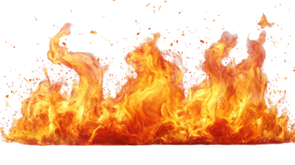 Fiery Inferno: A dramatic image capturing the intense heat and vibrant colors of a raging fire, with fiery embers and swirling flames creating a powerful visual. 
