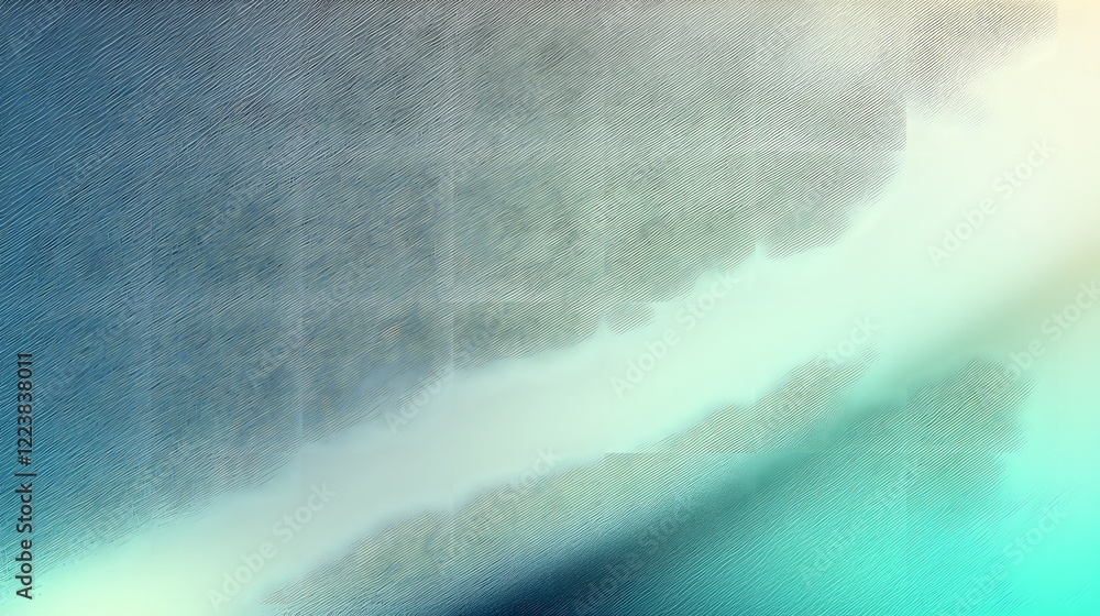 Poster Elegant and Versatile Turquoise to Green Gradient Background with Subtle Light Leak Effects and a Fine Grain Texture Providing a Stylish and Modern Design Element
