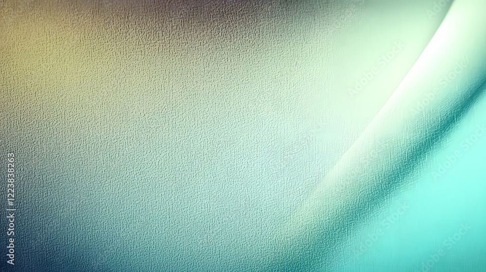 Poster Stunning turquoise and green gradient background with soft diffused light leaks and a delicate grainy texture creating a fresh modern and serene aesthetic perfect for any creative project or design