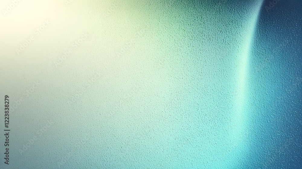 Poster Stunning turquoise and green gradient background with soft light leaks and a delicate grainy texture creating a fresh and modern aesthetic perfect for any project or design