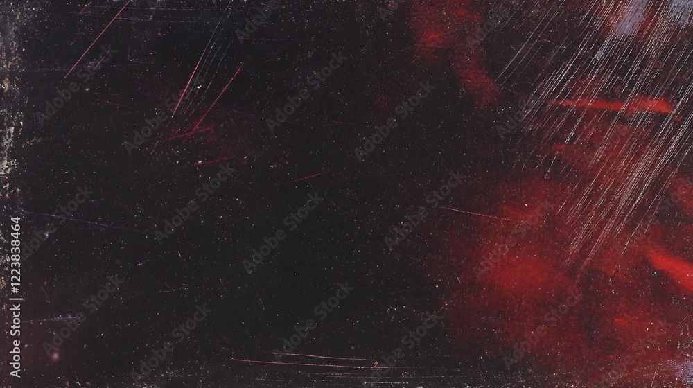 Leinwandbilder vintage retro abstract background with red tinted flares film grain scratches and dust overlay creat