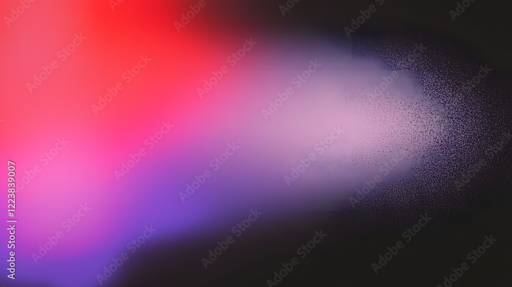 Leinwandbilder a dreamy and grainy gradient backdrop featuring dark magenta red blue and purple hues with a glowing