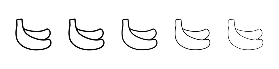 Banana icon Vector logo sign