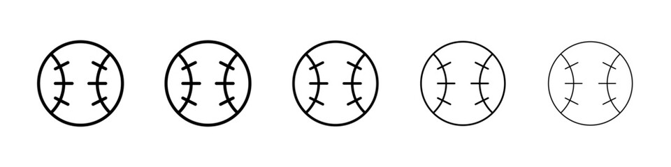 Baseball icon Vector logo sign