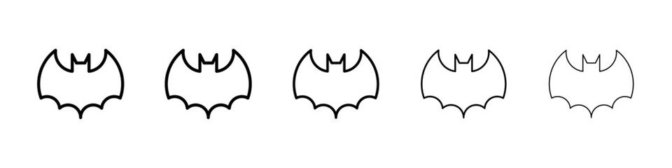 Bat icon Vector logo sign