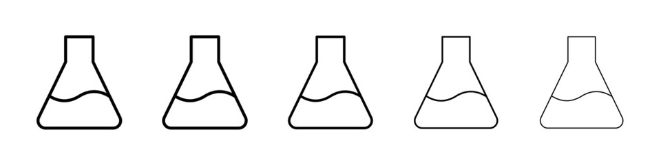 Beaker icon Vector logo sign