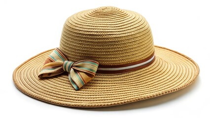 Straw Hat with Bow