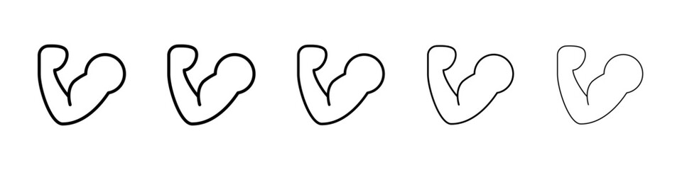 Bicep icon Vector logo sign