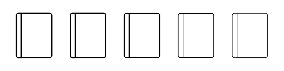 Book icon Vector logo sign