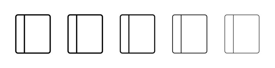 Book icon Vector logo sign