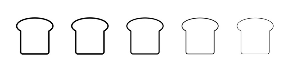 Bread slice icon Vector logo sign