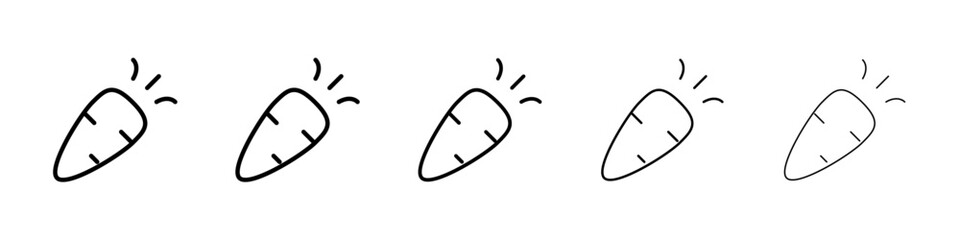 Carrot icon Vector logo sign