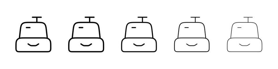 Cashier icon Vector logo sign