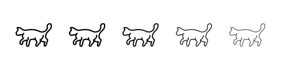 Cat icon Vector logo sign